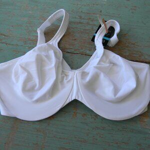 NWT BALI SMOOTHING DF3382 WHITE UNDERWIRE BRA SZ 36DD
